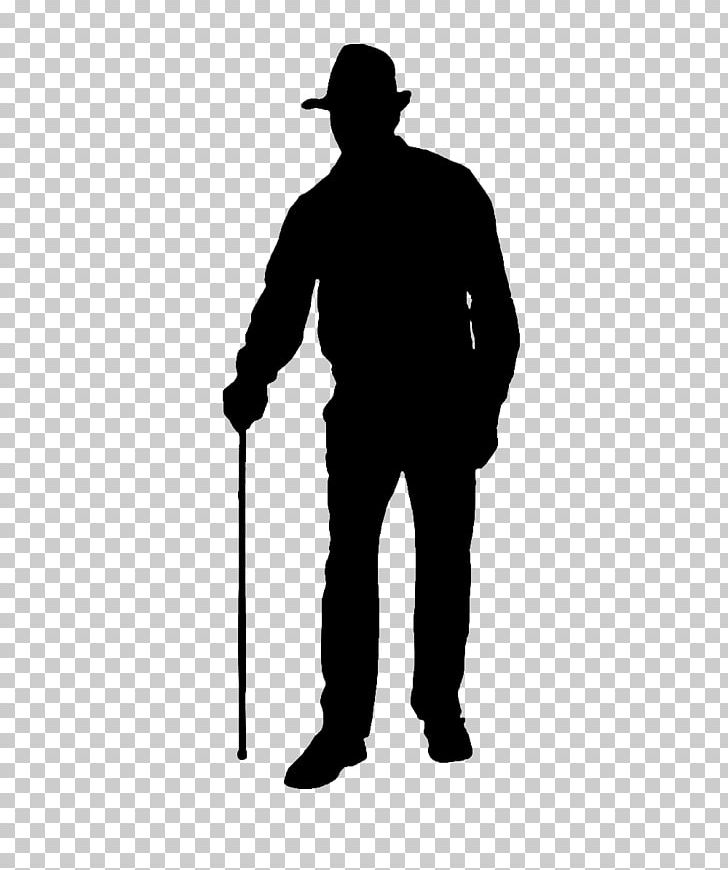 Silhouette Illustration PNG, Clipart, Angle, Art, Black And White, Crutches, Gentleman Free PNG Download