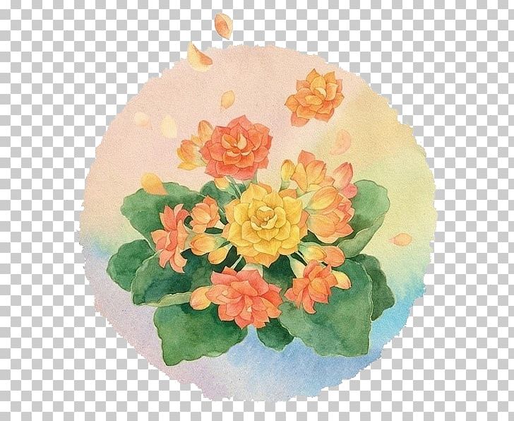 Watercolor Painting Flower Orange PNG, Clipart, Annual Plant, Art, Bud, Cartoon, Color Free PNG Download