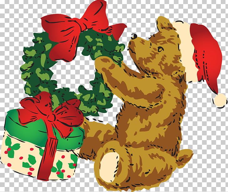 Christmas Tree Gift New Year PNG, Clipart, Bear, Carnivoran, Christmas, Christmas Decoration, Christmas Ornament Free PNG Download