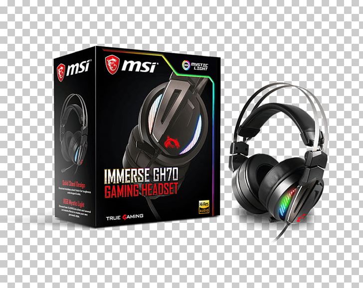 MSI Immerse GH70 Gaming Headset Microphone Sound PNG, Clipart, 71 Surround Sound, Audio Equipment, Computer, Electronic Device, Electronics Free PNG Download