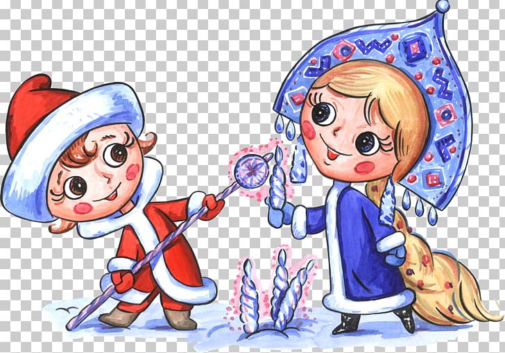Ded Moroz Snegurochka Santa Claus New Year Tree PNG, Clipart, Art, Birthday, Cartoon, Child, Christmas Free PNG Download