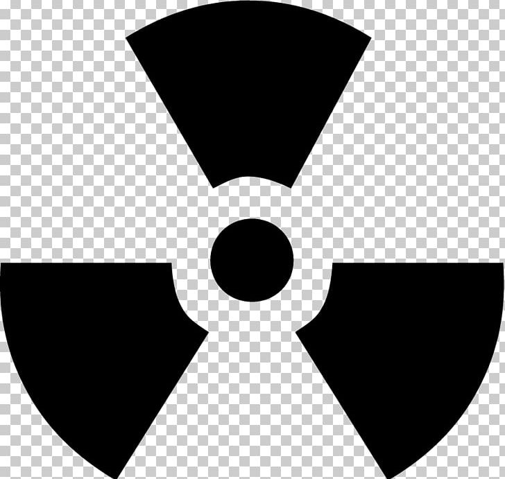 Hazard Symbol Radioactive Decay Sign Sticker PNG, Clipart, Angle, Black, Black And White, Brand, Circle Free PNG Download
