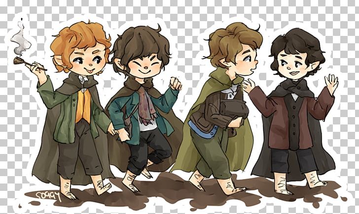 Frodo Baggins The Lord Of The Rings Samwise Gamgee Meriadoc Brandybuck Aragorn PNG, Clipart, Anime, Art, Bilbo Baggins, Cat, Child Free PNG Download