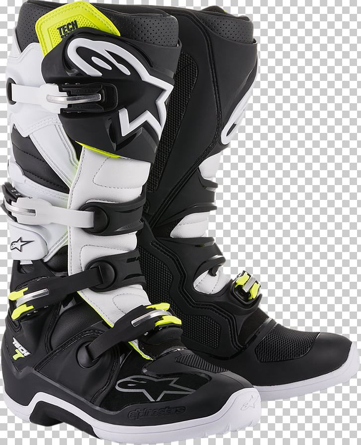 Motorcycle Boot Alpinestars Motocross White Blue PNG, Clipart ...