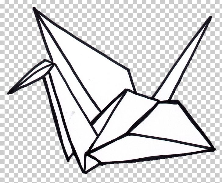Thousand Origami Cranes Paper Drawing Orizuru PNG, Clipart, Angle, Area, Art, Art Paper, Black And White Free PNG Download