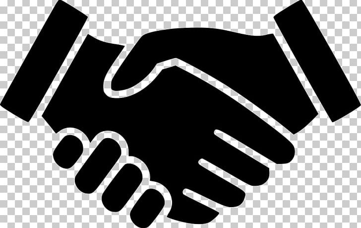 hand shake clip art black and white