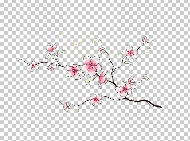 Plum Blossom Ink Brush PNG, Clipart, Art, Blossom, Blossoms, Blossom Vector, Branch Free PNG Download