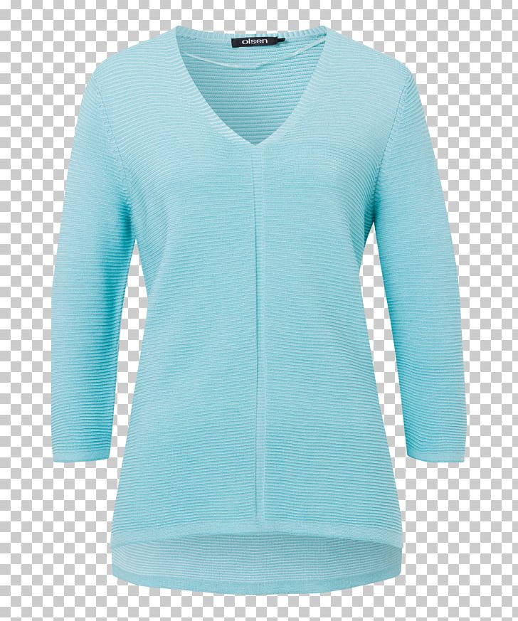 Sleeve Sweater Outerwear Shirt Neck PNG, Clipart, Active Shirt, Aqua, Azure, Blue, Clothing Free PNG Download