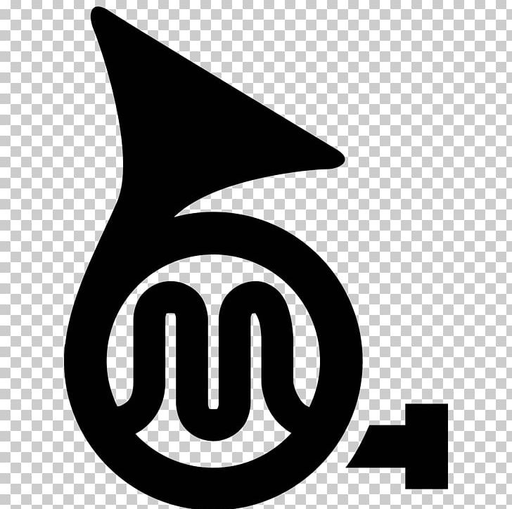 Logo French Horns Computer Icons PNG, Clipart, Area, Baritone Horn, Black And White, Brand, Brass Instruments Free PNG Download