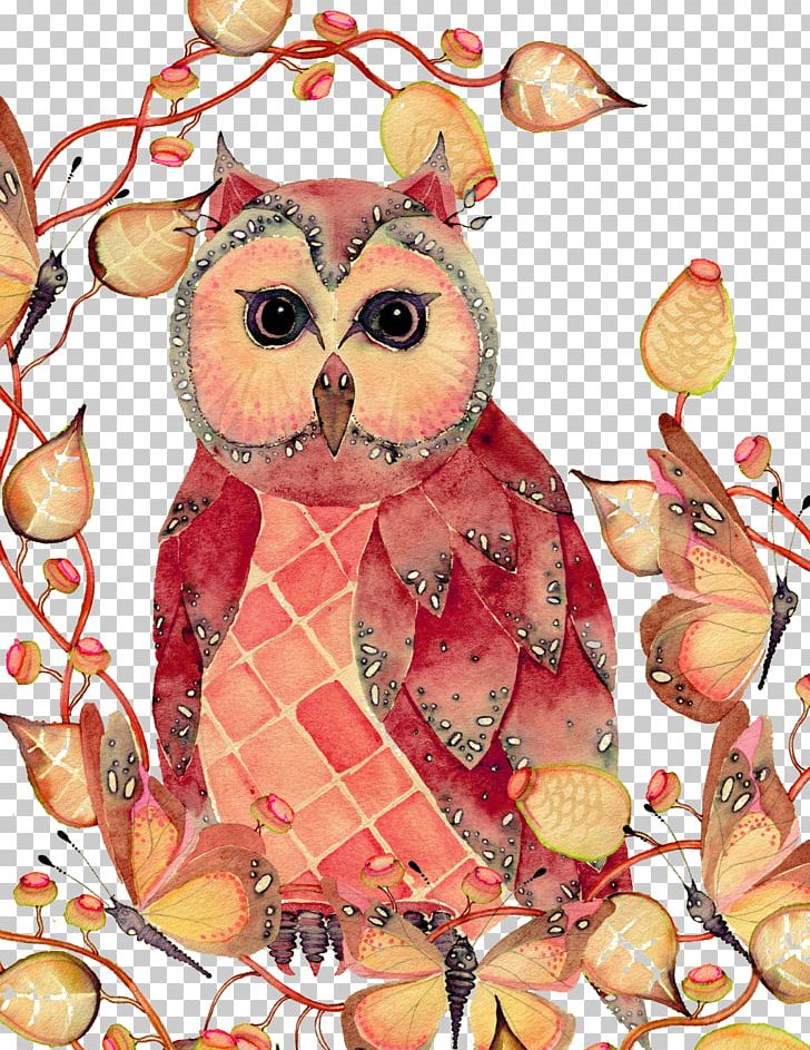 Owl Watercolor Painting Drawing Sketch PNG, Clipart, Animals, Art, Autumn Leaves, Banana Leaves, Bird Free PNG Download