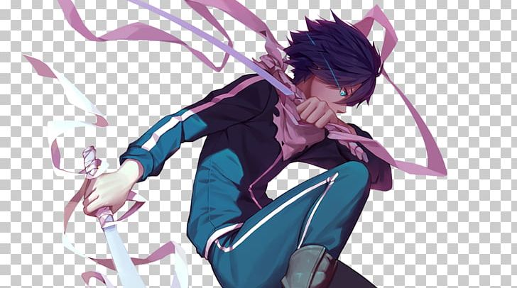 Noragami Yato-no-kami Anime Fate/stay night, Anime, purple, black Hair png  | PNGEgg