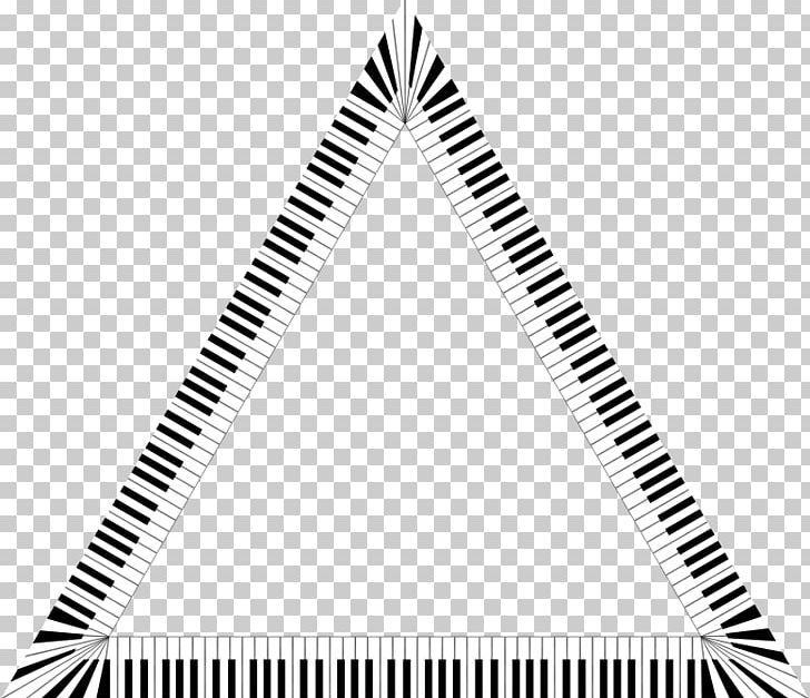 Triangle Musical Note Piano Keyboard PNG, Clipart, Angle, Art, Black, Black And White, Key Free PNG Download