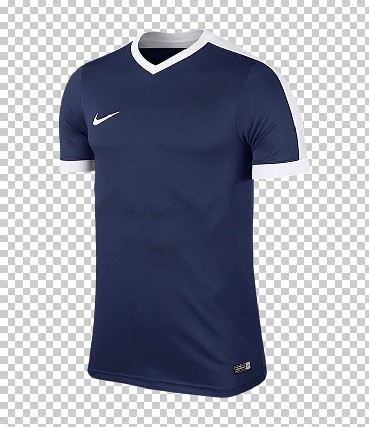 Jersey T-shirt Nike Sleeve PNG, Clipart, Active Shirt, Clothing, Collar, Dry Fit, Electric Blue Free PNG Download