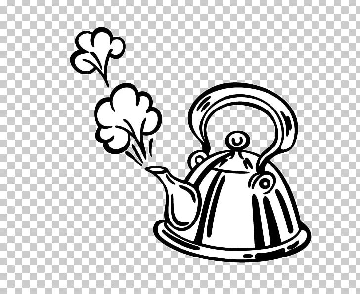 Kettle Tableware PNG, Clipart, Area, Black And White, Boiling Kettle, Circle, Creative Kettle Free PNG Download