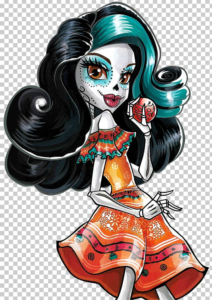 Skelita Calaveras Monster High Doll Ever After High PNG, Clipart, Art, Calaca, Calavera, Calaveras, Cover Art Free PNG Download