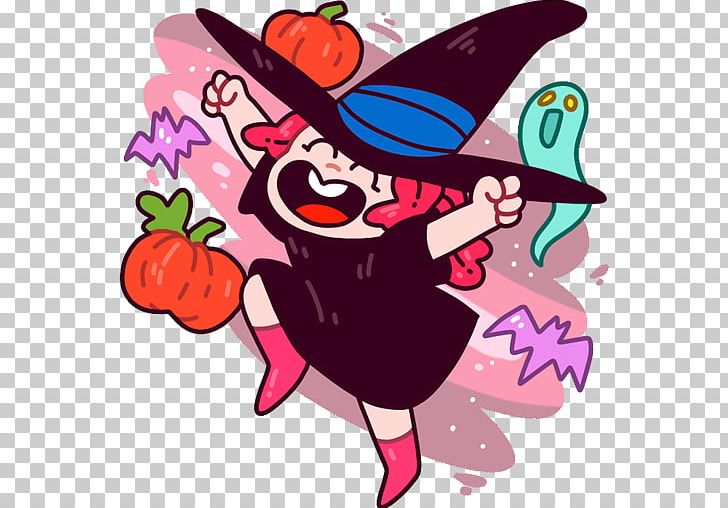 Young Witch Maid Sticker Telegram VKontakte Толковый словарь русского языка PNG, Clipart, Art, Cartoon, Fictional Character, Flower, Food Free PNG Download