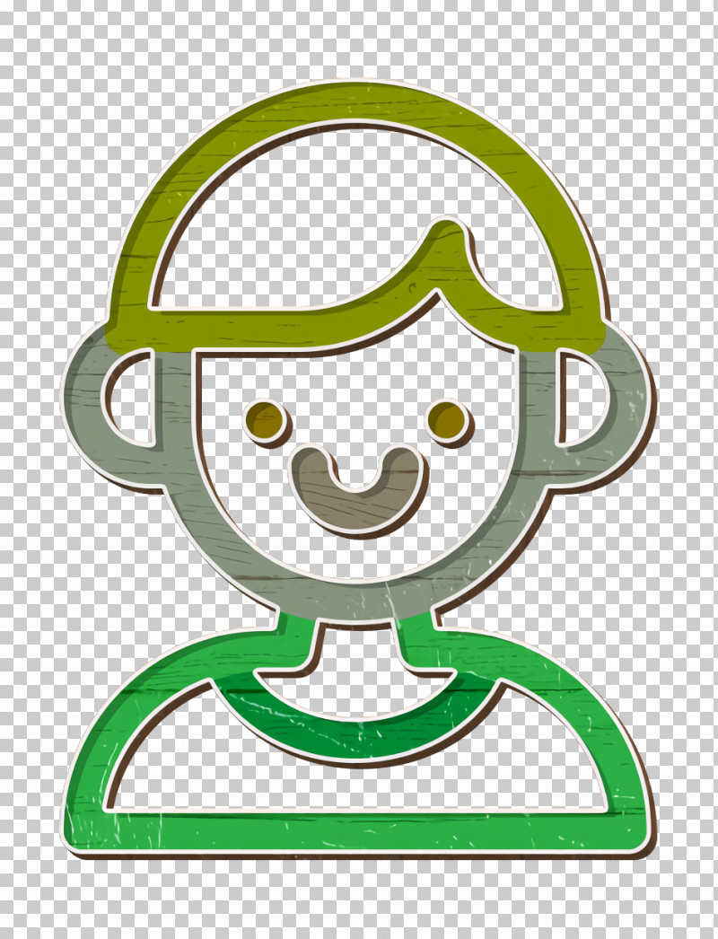 Boy Icon Kindergarten Icon PNG, Clipart, Boy Icon, Cartoon, Green, Kindergarten Icon, Smile Free PNG Download