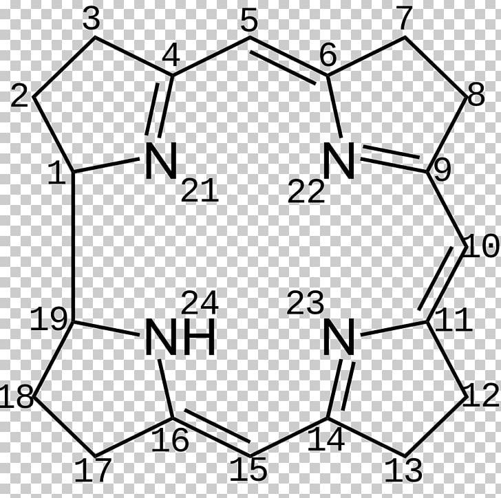 Phthalocyanine Corrinoid Magnesium Porphyrin PNG, Clipart, Angle, Area, Black And White, Chemical Compound, Chlorophyll A Free PNG Download