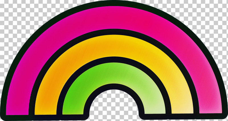 Cute Rainbow PNG, Clipart, Cute Rainbow, Magenta, Yellow Free PNG Download