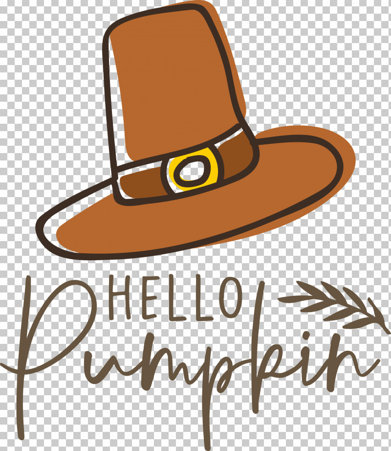 Hello Pumpkin Autumn Thanksgiving PNG, Clipart, Autumn, Cowboy, Cowboy Hat, Fashion, Hat Free PNG Download