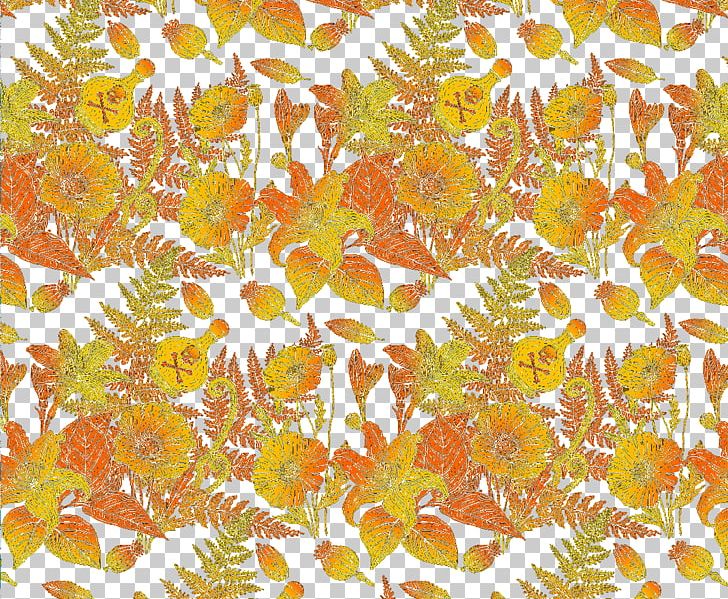 Yellow Leaf Gold Pattern PNG, Clipart, Background, Designer, Euclidean Vector, Floral Design, Flower Free PNG Download
