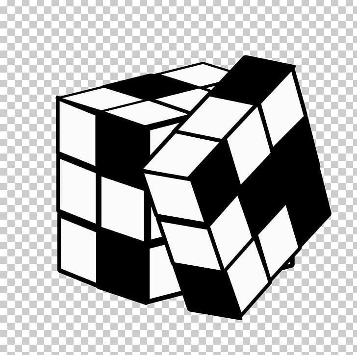 Rubik's Cube PNG, Clipart, Angle, Area, Art, Black, Black And White Free PNG Download