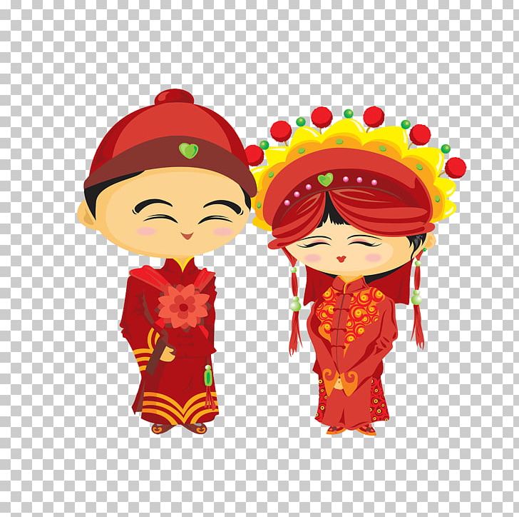 Wedding Bridegroom Chinese Marriage Illustration PNG, Clipart, Ancient, Ancient Wedding, Art, Bride, Bride And Groom Free PNG Download
