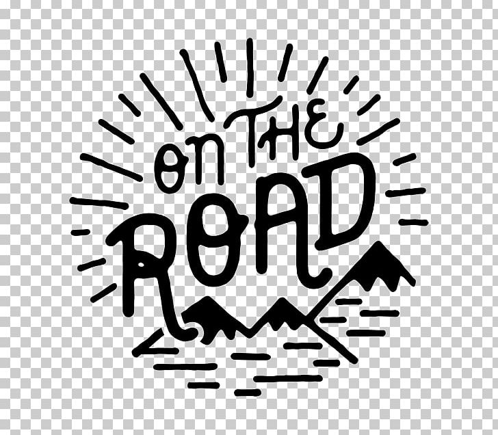 On The Road Logo Art PNG, Clipart, Area, Art, Black, Black And White, Brand Free PNG Download