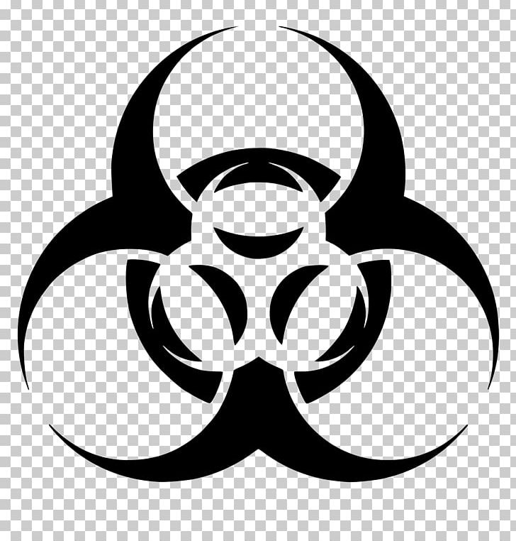 Biological Hazard Zombie Apocalypse Hazard Symbol PNG, Clipart, Biological Hazard, Black, Black And White, Circle, Decal Free PNG Download