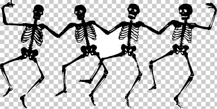 Dance Skeleton Drawing PNG, Clipart, Arm, Art, Black And White, Cartoon, Dance Free PNG Download