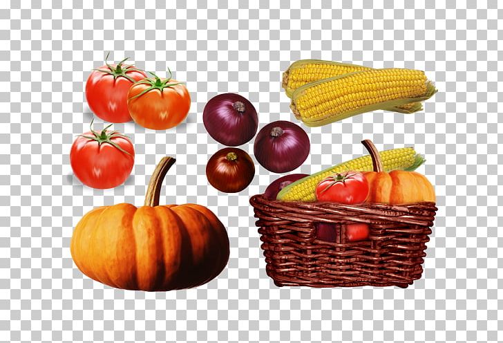 Winter Squash Vegetarian Cuisine Vegetable Tomato Maize PNG, Clipart, Basket, Celery, Corn, Diet Food, Food Free PNG Download