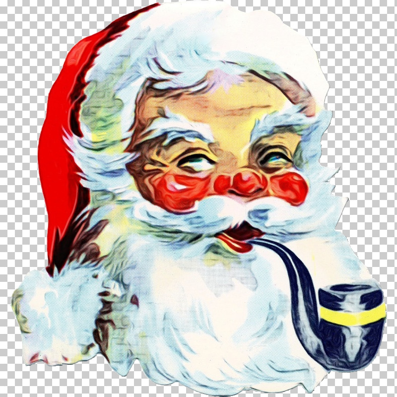 Santa Claus PNG, Clipart, Cartoon, Facial Hair, Nose, Paint, Santa Claus Free PNG Download