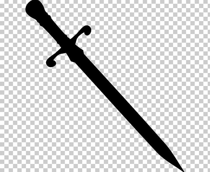 Sword Silhouette PNG, Clipart, Black And White, Classification Of Swords, Cold Weapon, Computer Icons, Dagger Free PNG Download