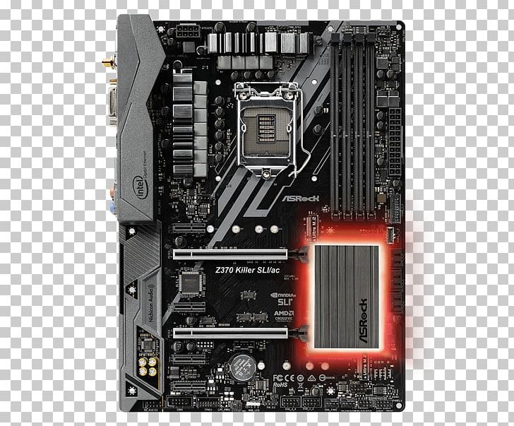 ASRock Z370 Killer SLI/ac ATX Motherboard For Intel CPUs By CCL Computers LGA 1151 PNG, Clipart, Amd Crossfirex, Central Processing Unit, Computer Hardware, Ddr4 Sdram, Electronic Device Free PNG Download