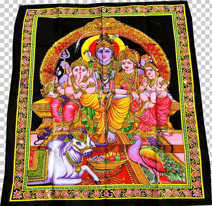 Shiva Parvati Ganesha Art Textile PNG, Clipart, Art, Cloth Napkins, Craft, Damask, Decorative Arts Free PNG Download