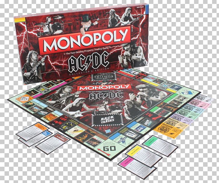 USAopoly Monopoly AC/DC Hasbro Monopoly Board Game PNG, Clipart, Acdc, Acdc Live, Back In Black, Black Ice, Board Game Free PNG Download