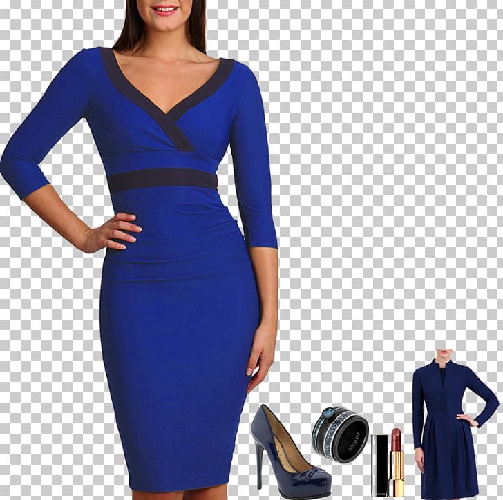 Dress White Black Sleeve Blue PNG, Clipart, Black, Black And White, Blue, Cat Walk, Clothing Free PNG Download