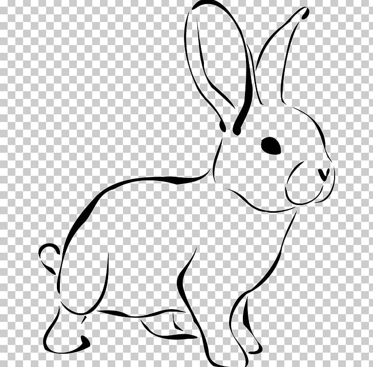 Easter Bunny Domestic Rabbit Drawing PNG, Clipart, Animal Figure, Black, Black And White, Blacktailed Jackrabbit, Cartoon Free PNG Download