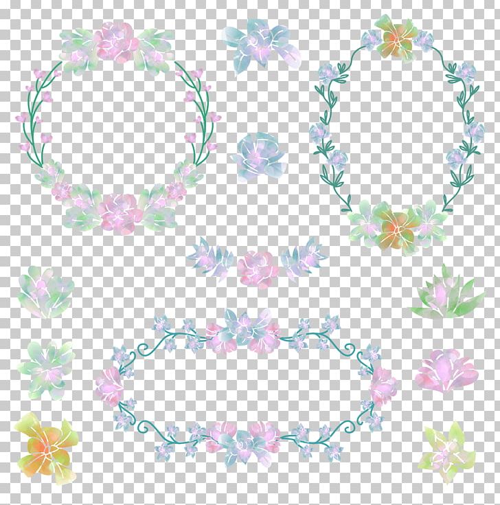Flower Wreath Garland Wedding PNG, Clipart, Border, Circle, Deco, Design, Flowers Free PNG Download