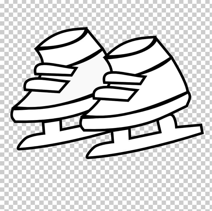 Ice Skate Ice Skating Black And White PNG, Clipart, Art, Artwork, Black And White, Coloring Book, Drawing Free PNG Download