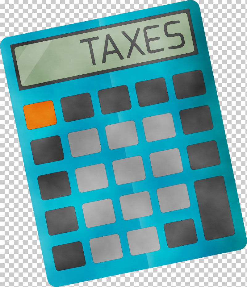 Calculator Office Equipment Turquoise Teal PNG, Clipart, Calculator, Office Equipment, Paint, Tax Day, Teal Free PNG Download