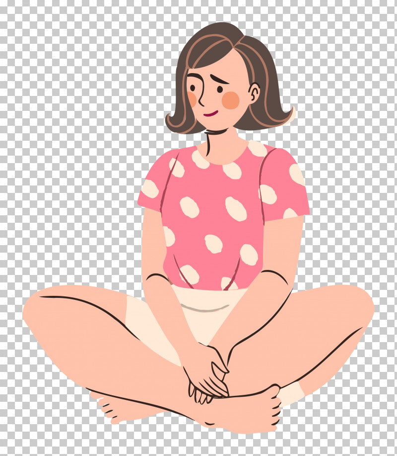 Sitting Lady Woman PNG, Clipart, Abdomen, Brown Hair, Cartoon, Clothing, Lady Free PNG Download