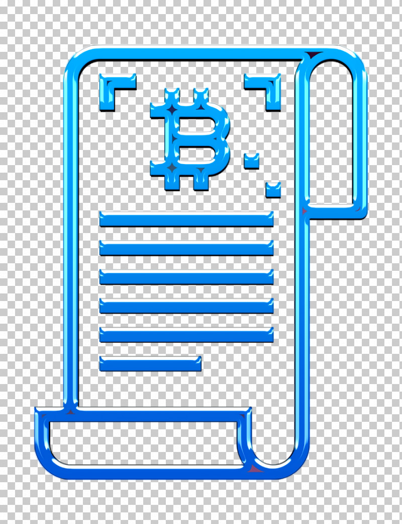 Bitcoin Icon Document Icon PNG, Clipart, Bitcoin Icon, Document Icon, Electric Blue, Line, Rectangle Free PNG Download