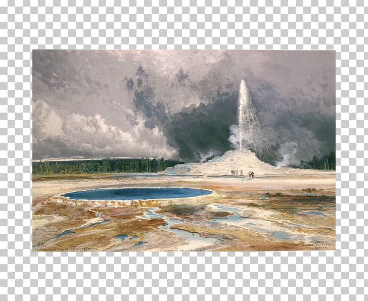 Watercolor Painting Yellowstone Caldera Castle Geyser Tower Falls At Yellowstone PNG, Clipart, Art, Artist, Hudson River School, Inlet, Jackson Free PNG Download