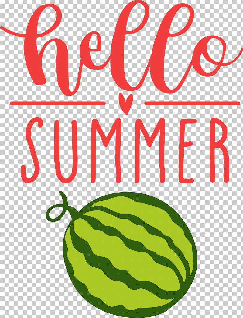 Hello Summer PNG, Clipart, Fruit, Green, Hello Summer, Line, Logo Free PNG Download