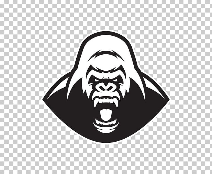Gorilla Paper Decal Sticker PNG, Clipart, Angry, Angry Gorilla, Animals, Ape, Black Free PNG Download