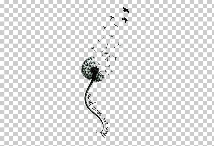 Tattoo Dandelion Black-and-gray Pissenlit Forearm PNG, Clipart, Arm, Beauty, Black, Black, Black And White Free PNG Download
