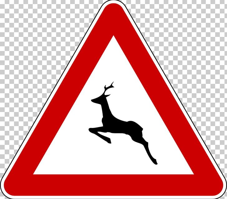 Traffic Sign Road Signs In Italy Warning Sign PNG, Clipart, Black And White, Brand, Deer, Driving, Line Free PNG Download