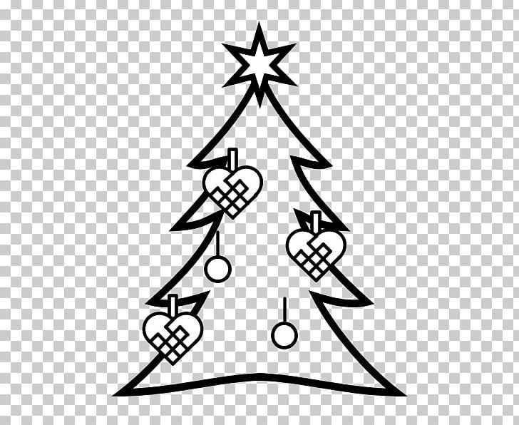 Christmas Tree Christmas Day Christmas Ornament PNG, Clipart, Area, Art, Artwork, Black And White, Branch Free PNG Download