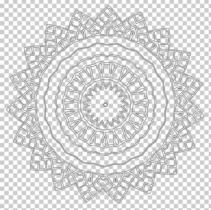 Coloring Book Mandala Line Art PNG, Clipart, Area, Black And White, Book, Circle, Color Free PNG Download